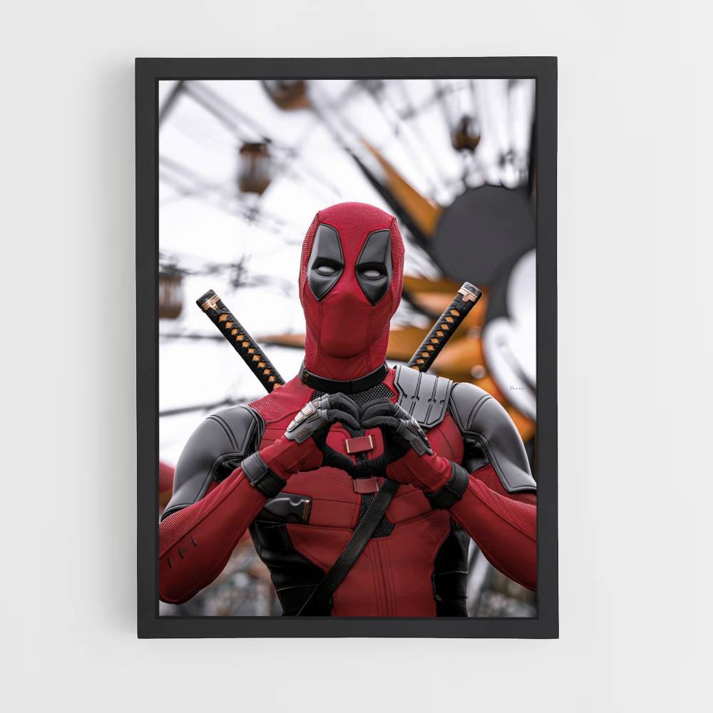 Poster Deadpool Herz