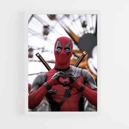 Poster Deadpool Herz