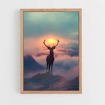deer-1 cadre Bois clair