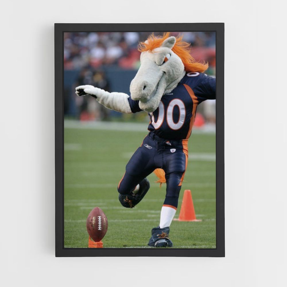 Maskottchen-Poster der Denver Broncos