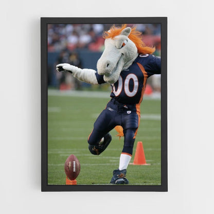 Maskottchen-Poster der Denver Broncos