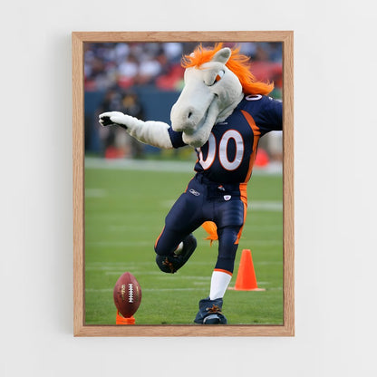 denver-broncos-2 cadre Bois clair
