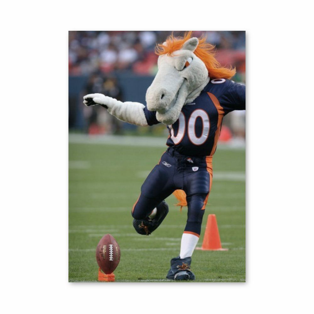 Maskottchen-Poster der Denver Broncos