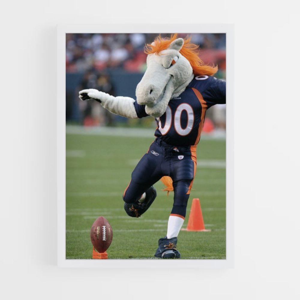 Maskottchen-Poster der Denver Broncos