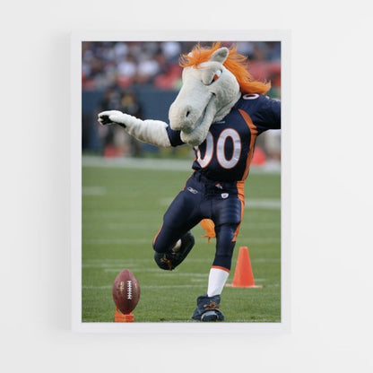 Maskottchen-Poster der Denver Broncos