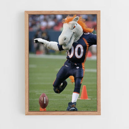 Maskottchen-Poster der Denver Broncos