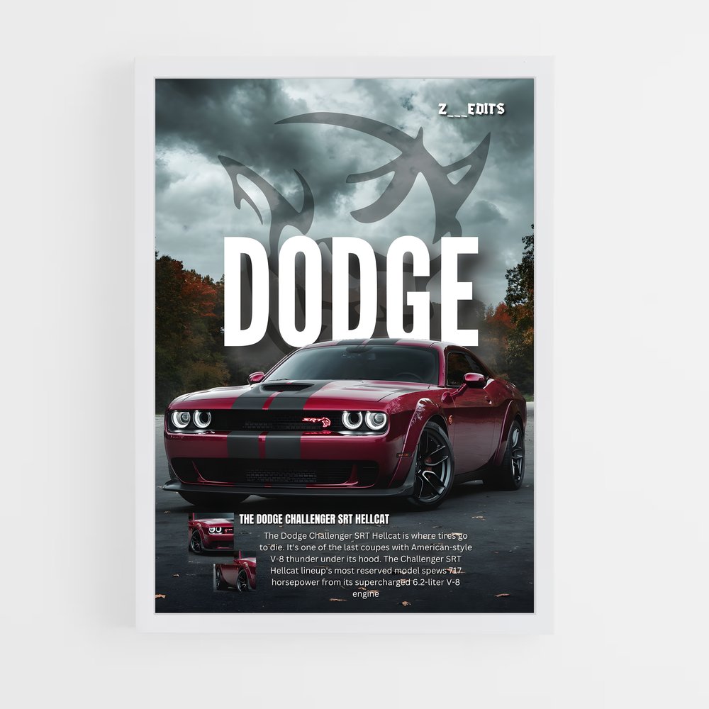 dodge-11 cadre Blanc