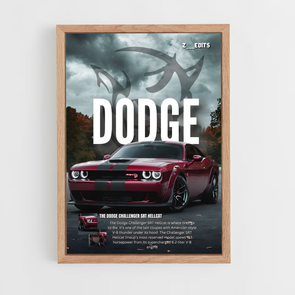 dodge-11 cadre Bois clair