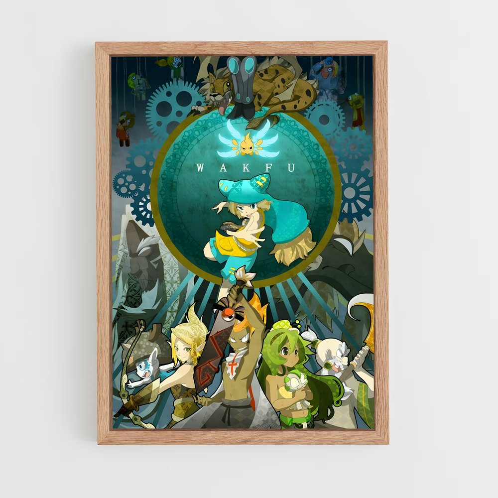 dofus-12 cadre Bois clair