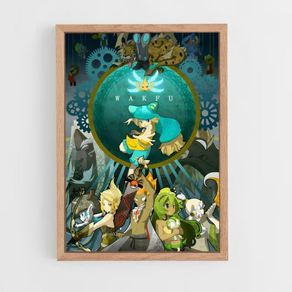 dofus-12 cadre Bois clair