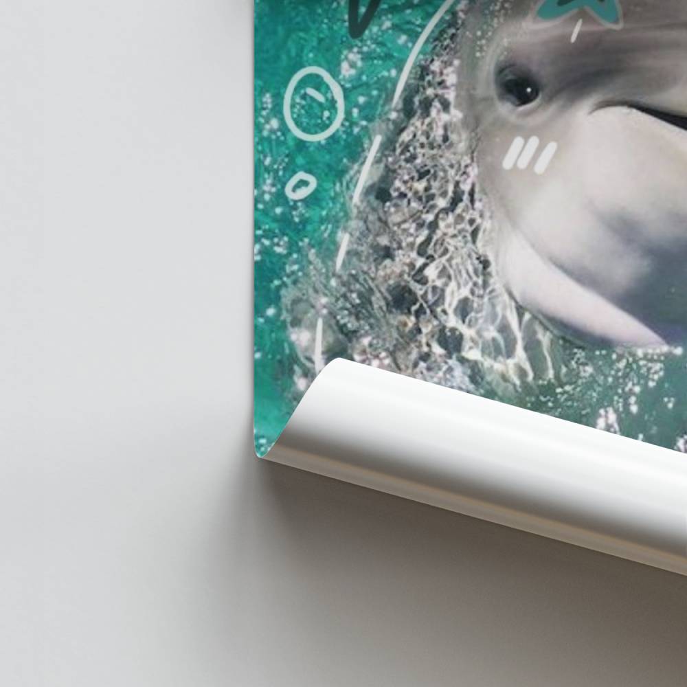 Niedliches Delfin-Poster