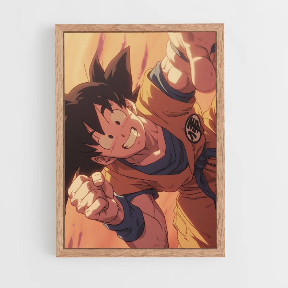 Poster Goku Lächeln