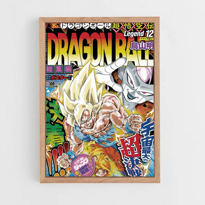 Poster Goku Super Saiyajin gegen Frieza