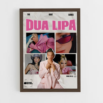 dua-lipa-2 cadre Bois foncé