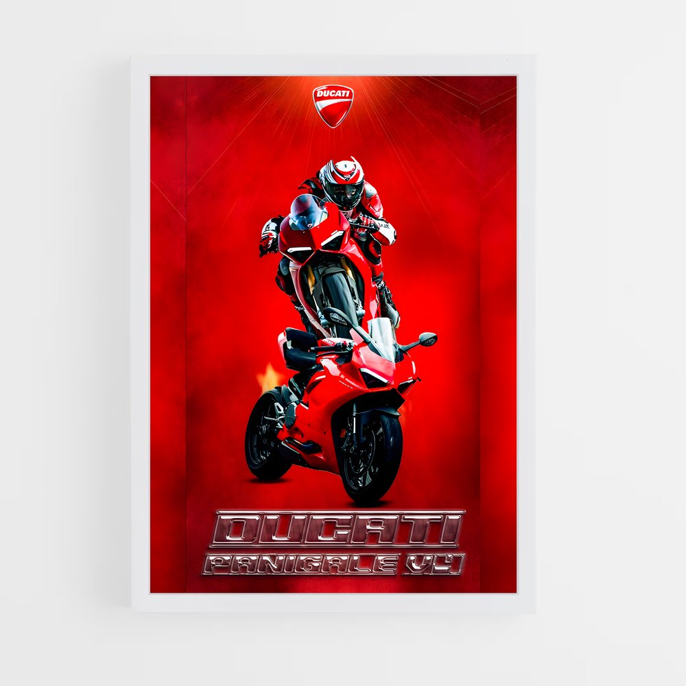 ducati-2 cadre Blanc
