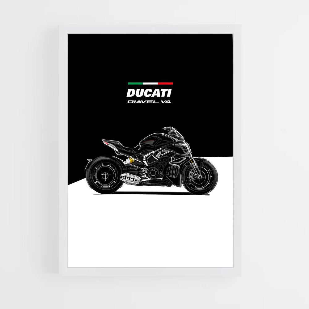 ducati-5 cadre Blanc