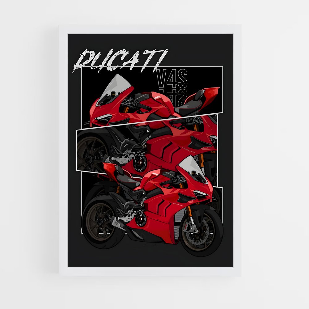 ducati-8 cadre Blanc