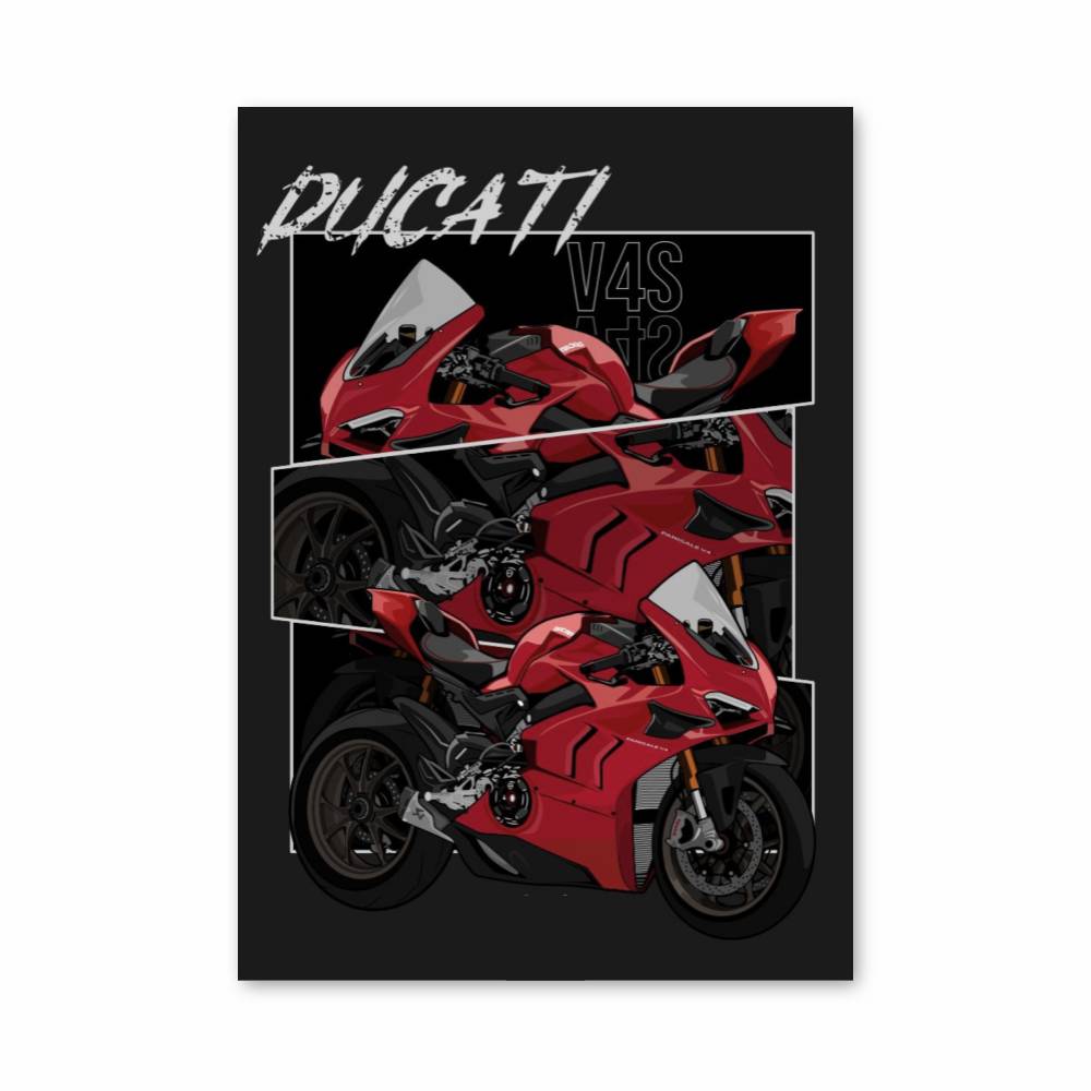 Poster Ducati V4S