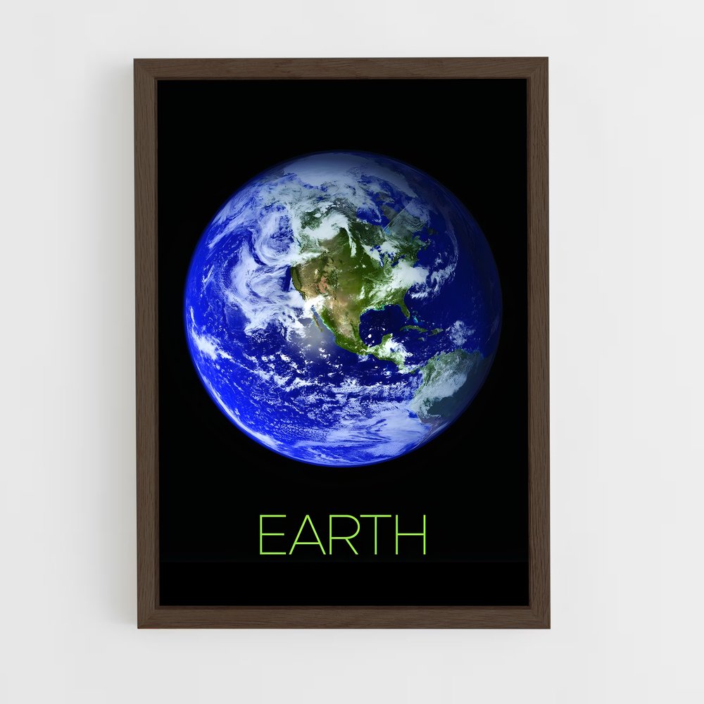 earth-4 cadre Bois foncé