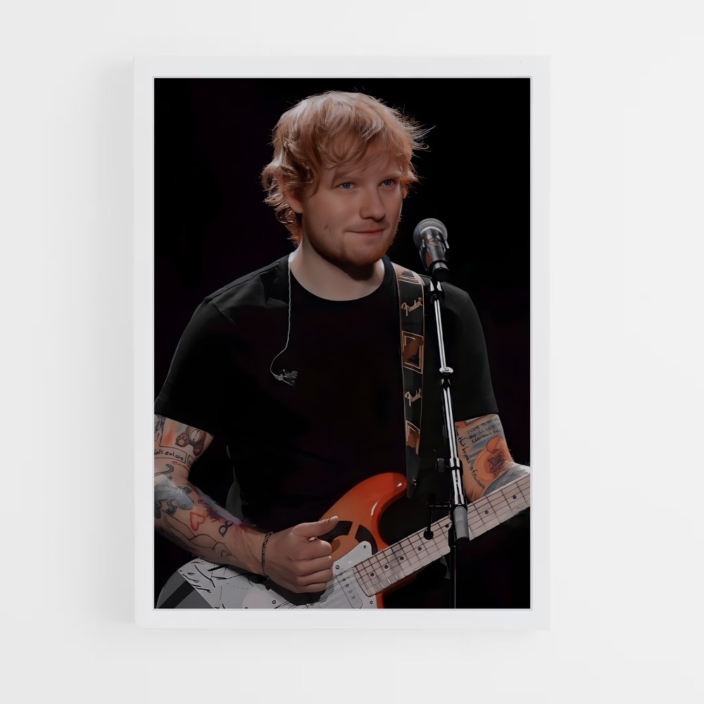 ed-sheeran-2 cadre Blanc
