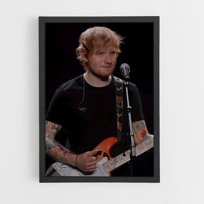 ed-sheeran-2 cadre Noir