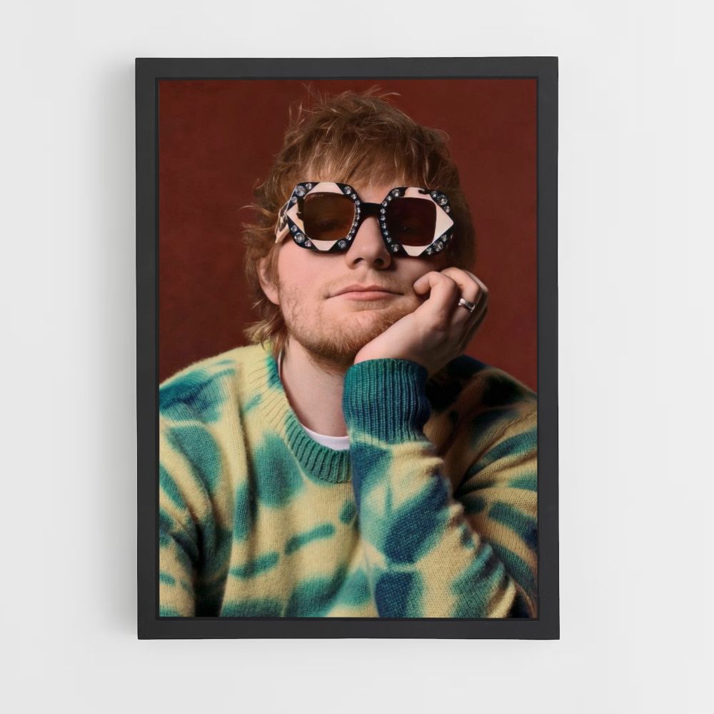 Poster Ed Sheeran Brille