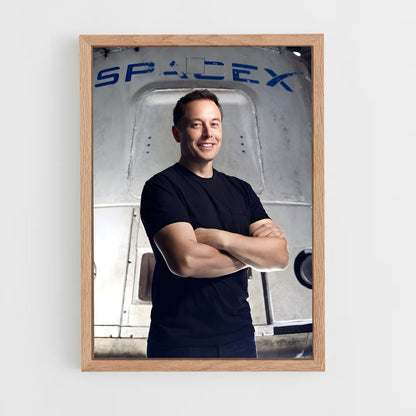 elon-musk-6 cadre Bois clair