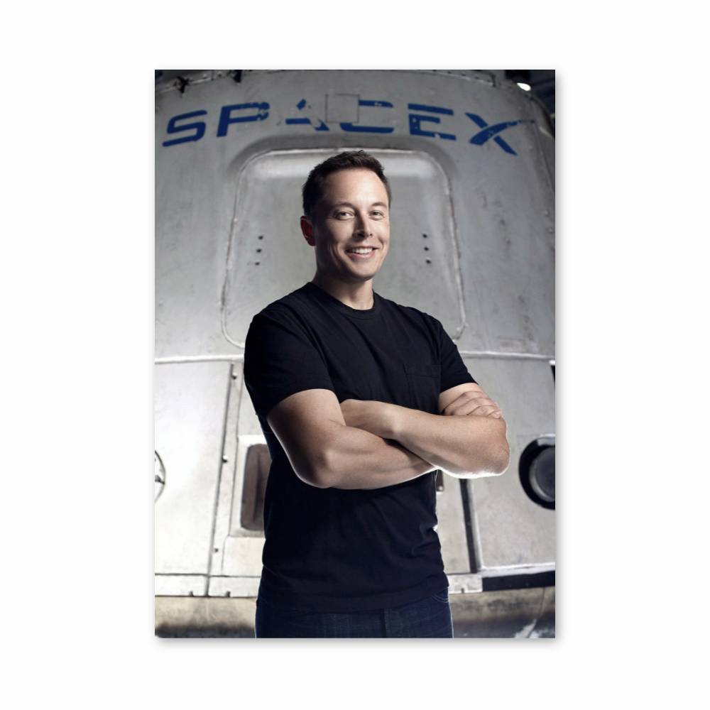 Poster Space X Elon Musk