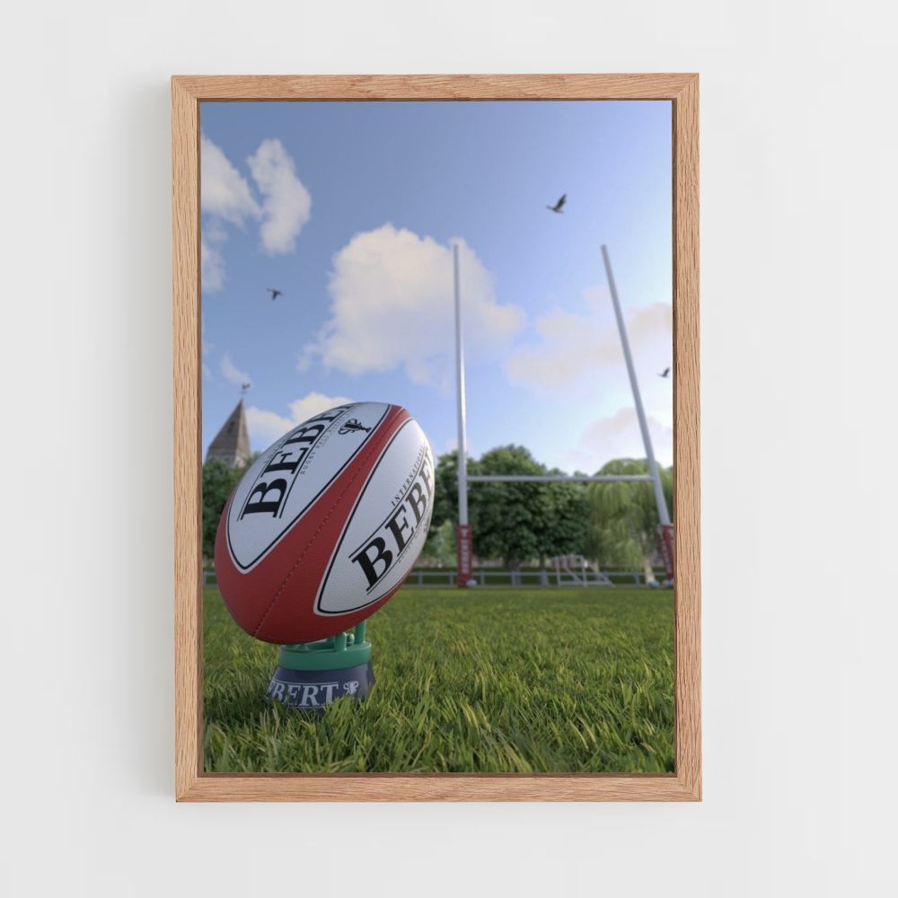 Poster England Rugbyball