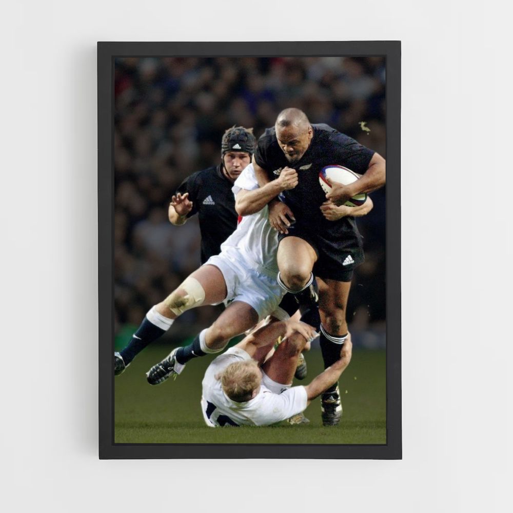 Poster England Rugby Tackle