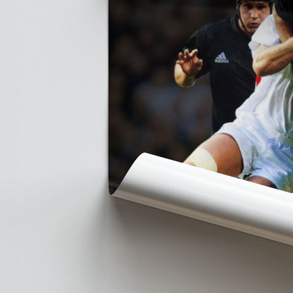 Poster England Rugby Tackle