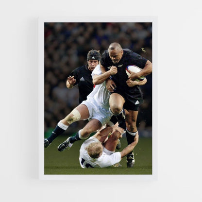 Poster England Rugby Tackle