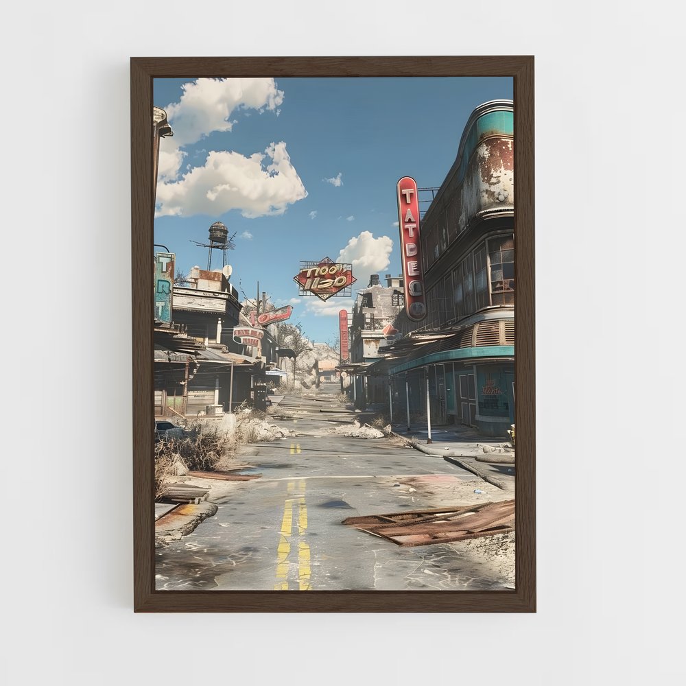 fallout-2 cadre Bois foncé
