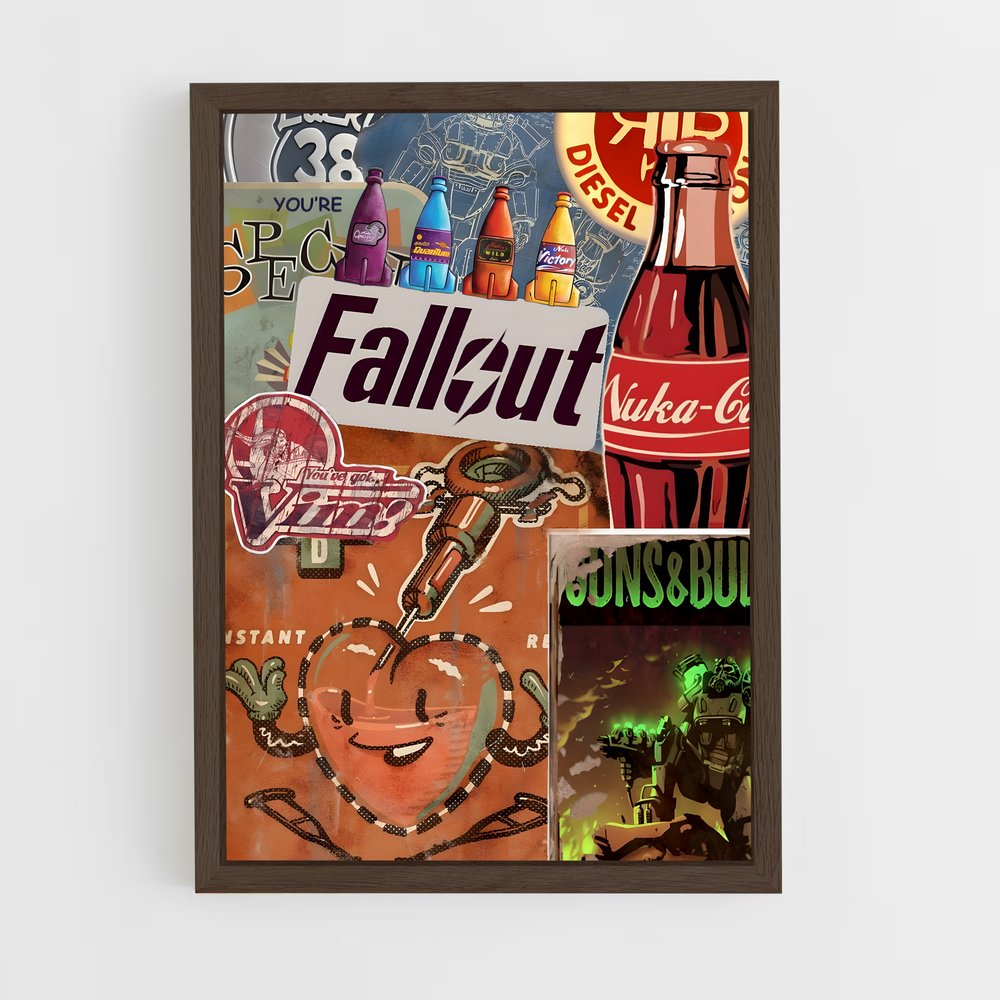 fallout-4 cadre Bois foncé