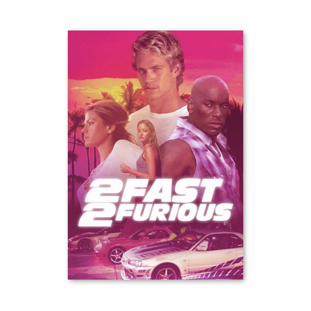 Poster 2 Fast 2 Furious Synthwave