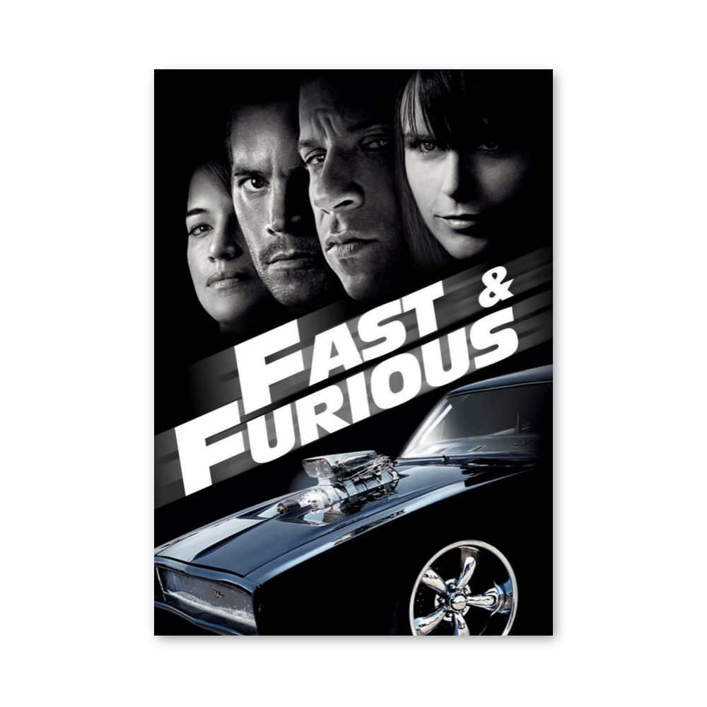 Poster Fast and Furious Vintage