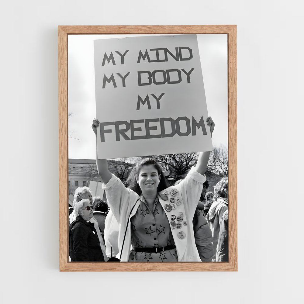 feminist-6 cadre Bois clair