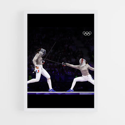 fencing-1 cadre Blanc