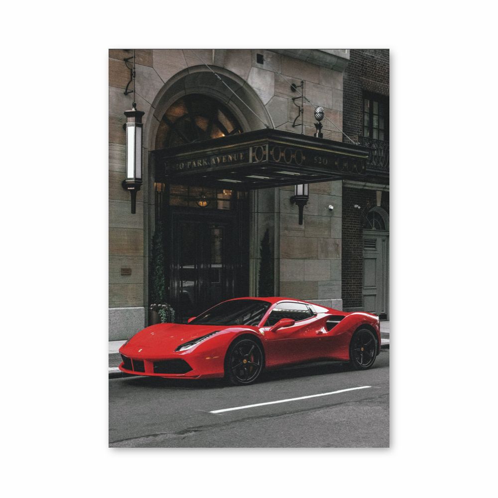 Poster F488 rot