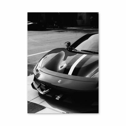 Poster Ferrari 488-Strecke