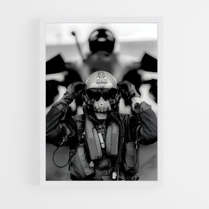 fighter-pilot-4 cadre Blanc