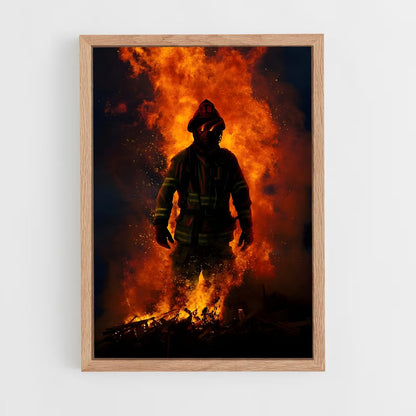 fireman-1 cadre Bois clair