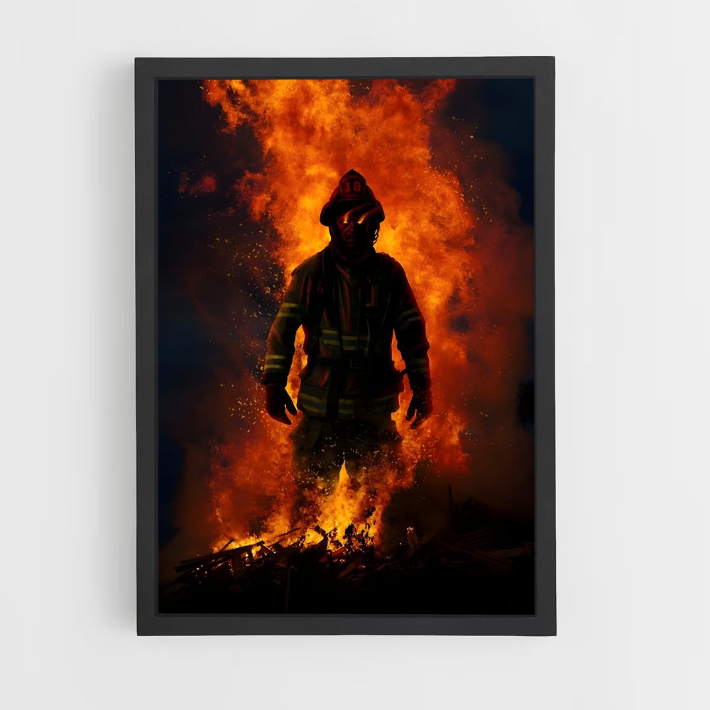 fireman-1 cadre Noir