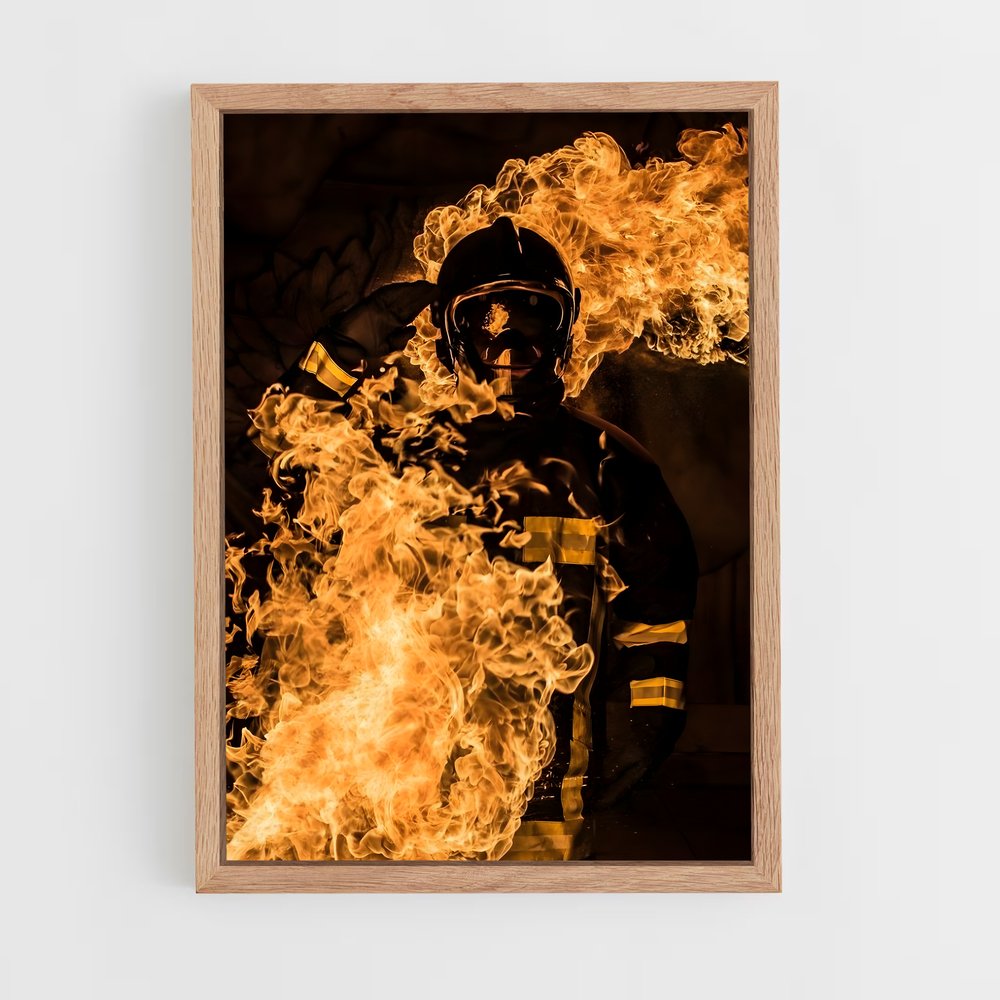 fireman-4 cadre Bois clair