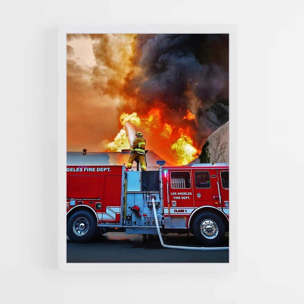 fireman-5 cadre Blanc