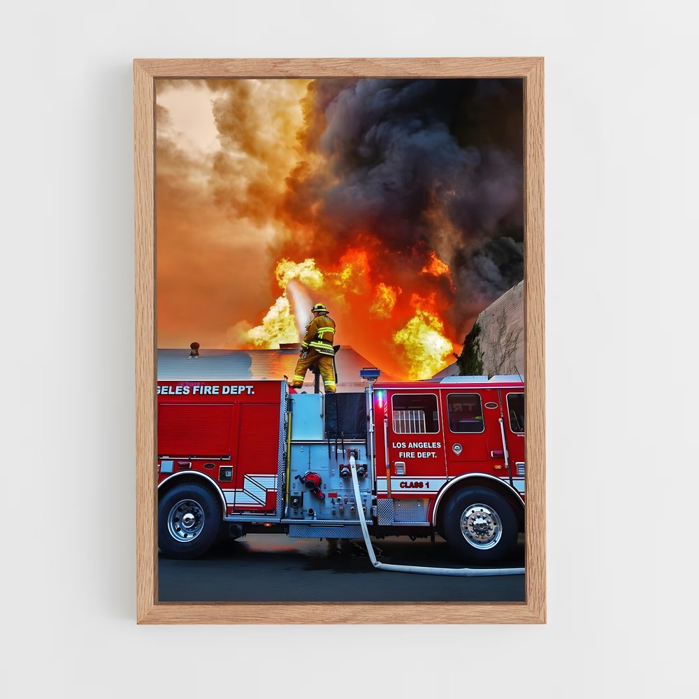 fireman-5 cadre Bois clair