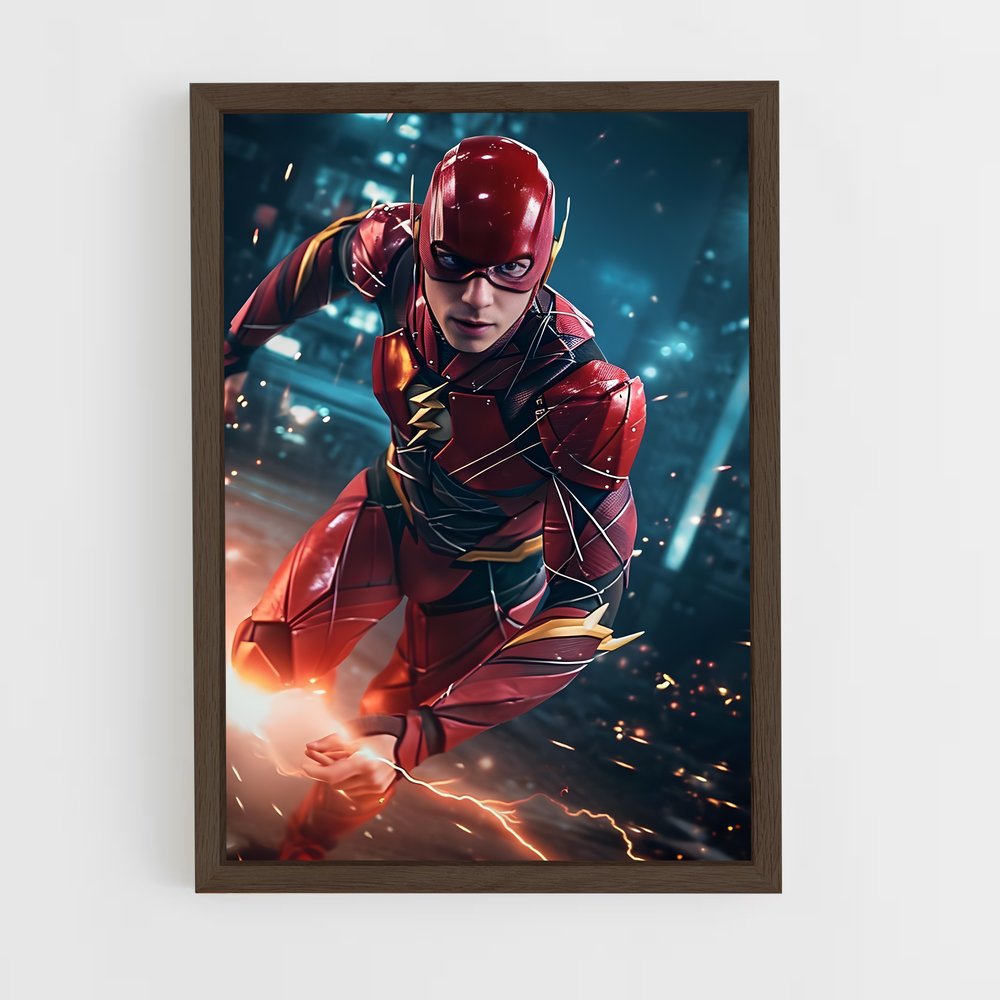 flash-8 cadre Bois foncé