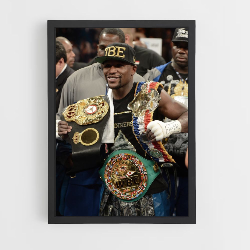 Poster Floyd Mayweather Gürtel