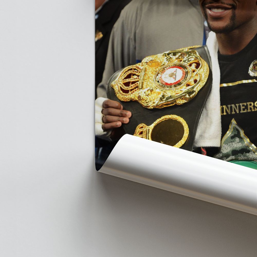 Poster Floyd Mayweather Gürtel