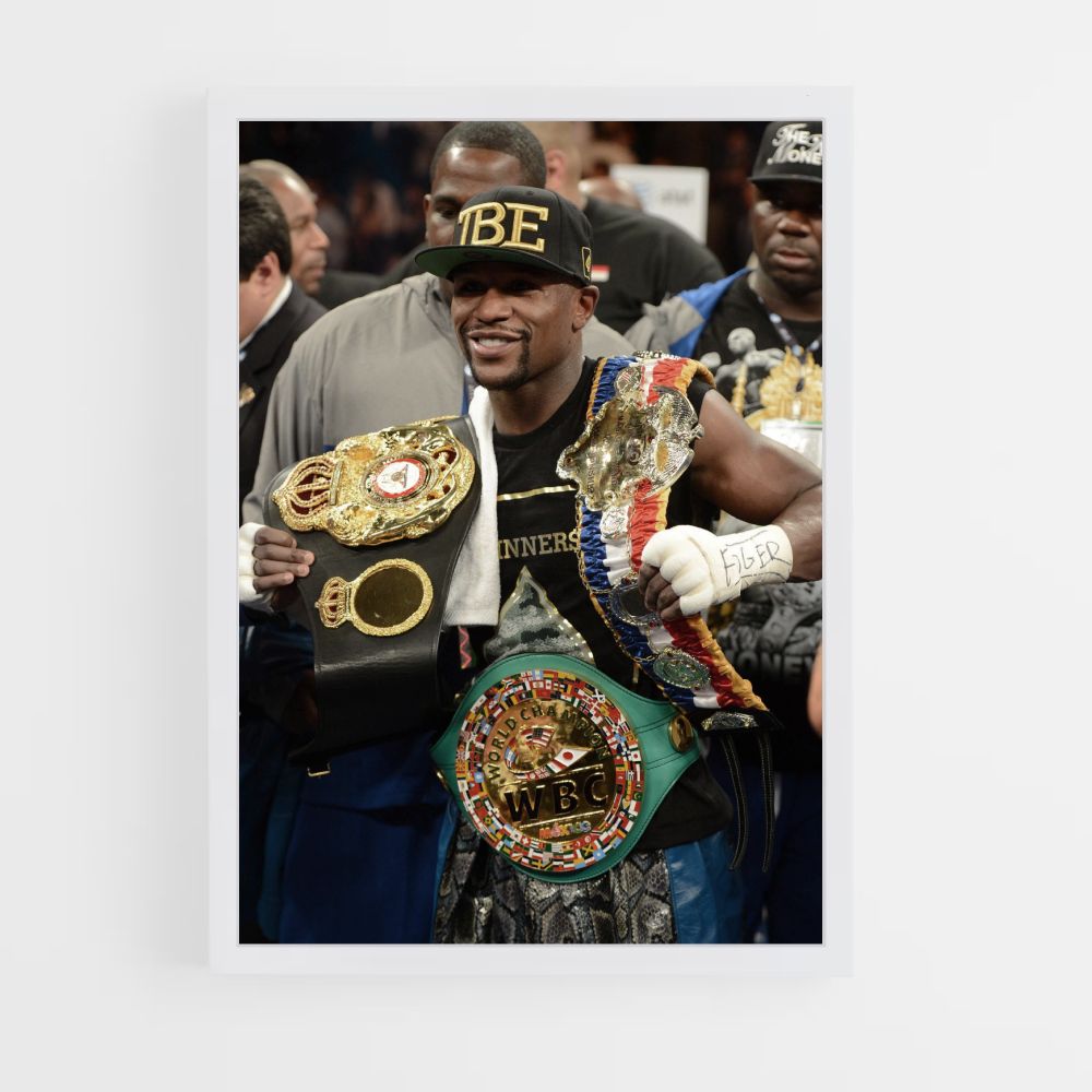 Poster Floyd Mayweather Gürtel